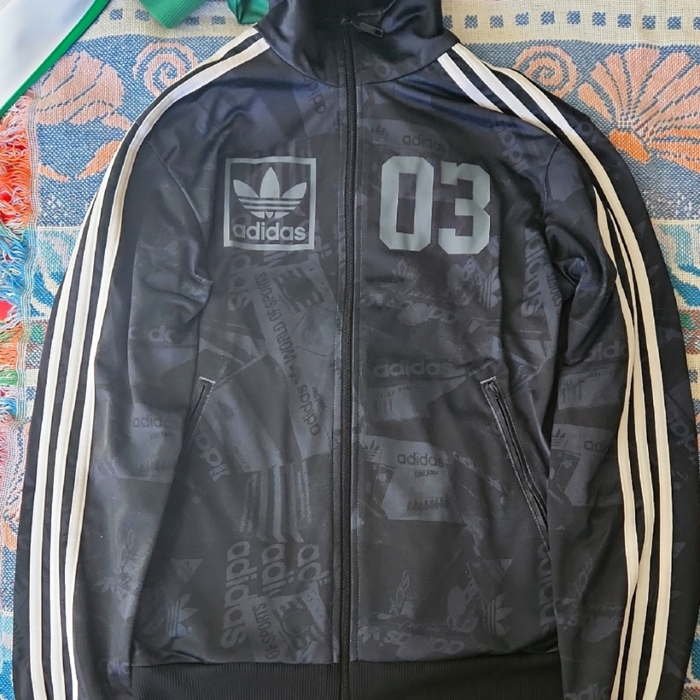 Adidas Men's Black Track Jacket RARE